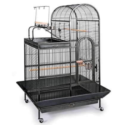 Deluxe Parrot Dometop Cage with Playtop